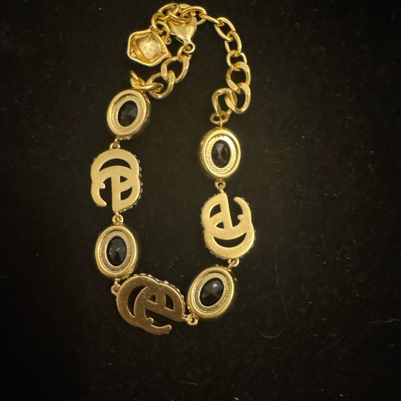 Gucci Gold and Black Bracelet with Iconic Design